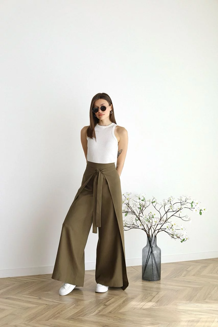 Maelis - Wide Linen Trousers