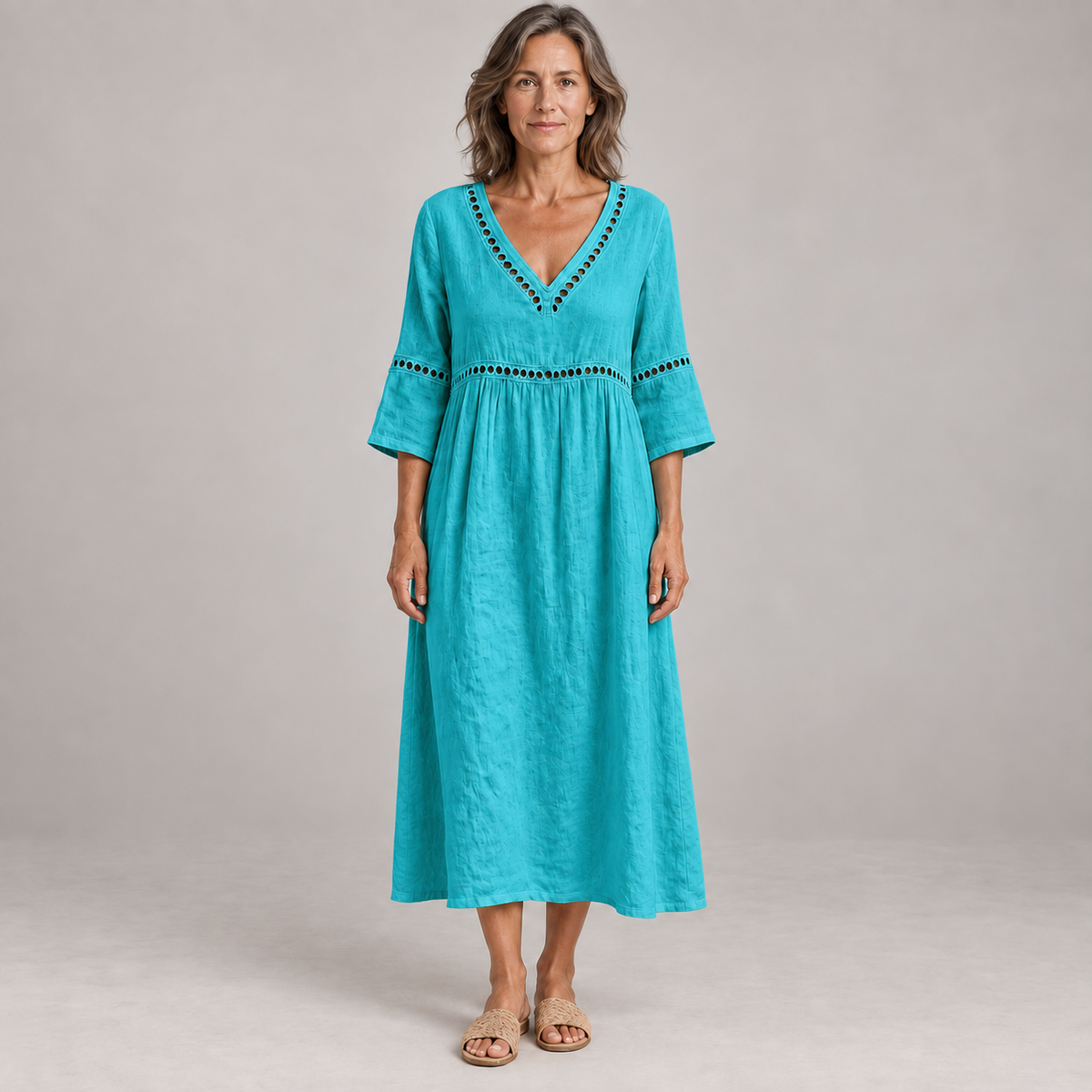 Lenora | Relaxed Lace Midi Dress