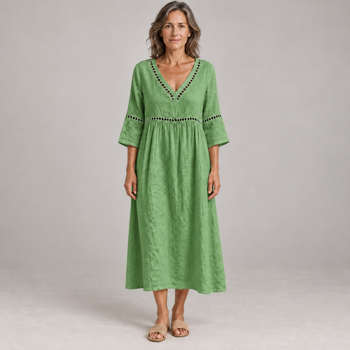 Lenora | Relaxed Lace Midi Dress