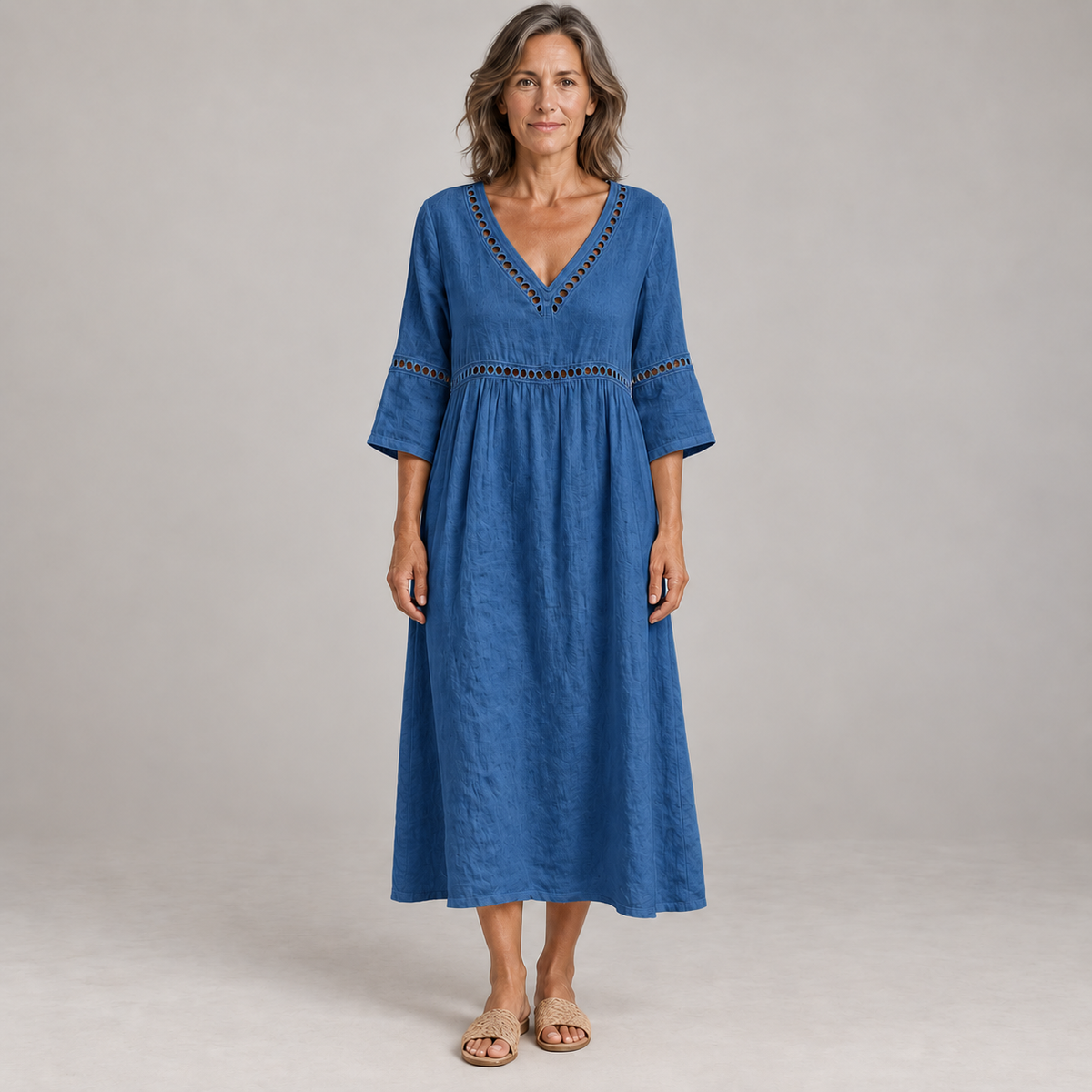Lenora | Relaxed Lace Midi Dress